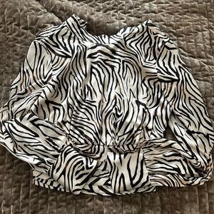 Rachel Zoe Zebra Pattern Top